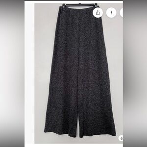 Zara women’s Gray Wide-Leg crop high waist Pants.